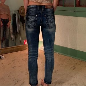 Rock revival ankle skinny jeans